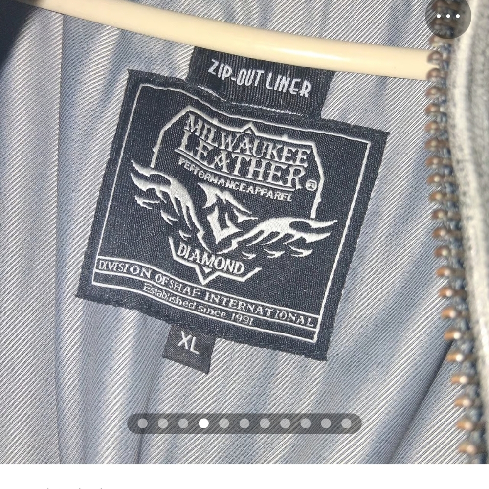 Men's Gray Performance Leather Jacket - image 5